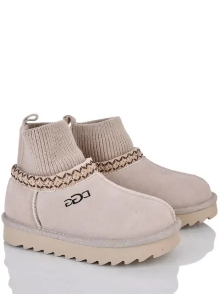 Замшеві уггі на овчині Paliament AN701-14 Молочний