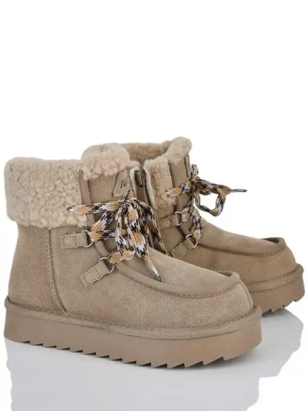 Замшеві уггі на овчині Paliament AN811-5 Молочний