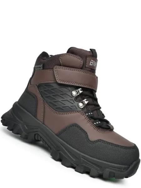 Зимові черевики на вовні BI&KI N01437E Коричневий