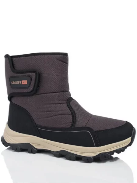 Дутики з натуральної овчиною Sayota AN969-3 Коричневий