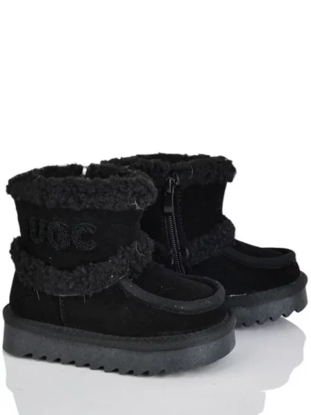 Замшеві уггі на овчині Paliament CN505 Чорний