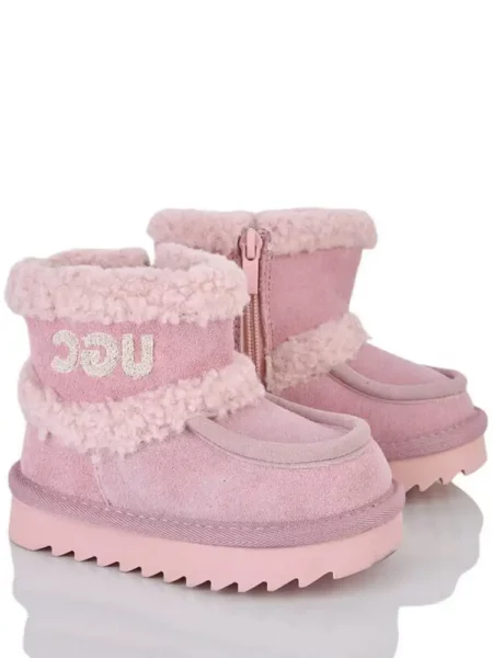 Замшеві уггі на овчині Paliament CN505-2 Рожевий