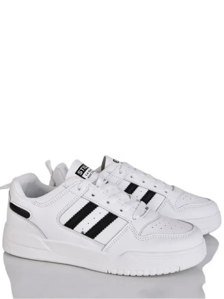 Шкіряні кросівки Stilli ADN350-17 Біло-чорний