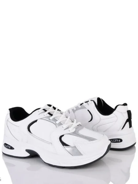 Шкіряні кросівки Stilli NN300-2 Біло-чорний