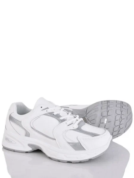 Шкіряні кросівки Stilli NN300-3 Біло-сірий