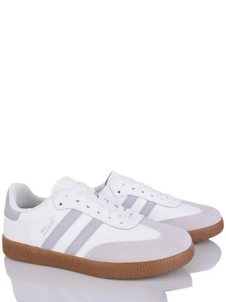 Шкіряні кеди Stilli LN2410-27 Біло-сірий