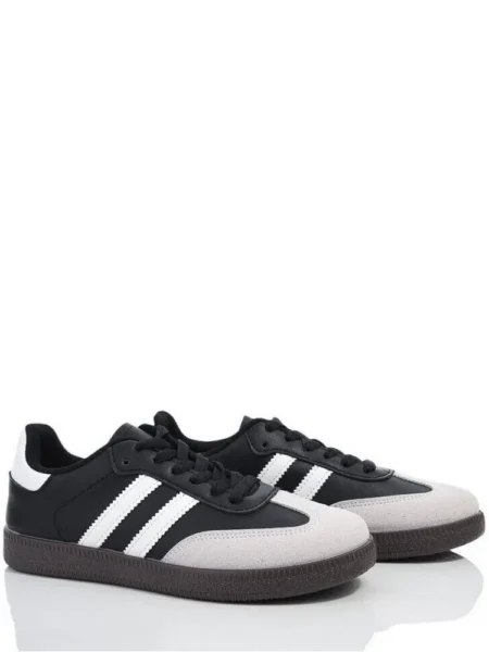 Шкіряні кеди Stilli LN2410-7B Чорно-сірий