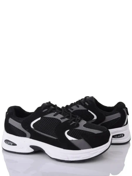 Текстильні кросівки Stilli MNMN80-9 Чорно-білий