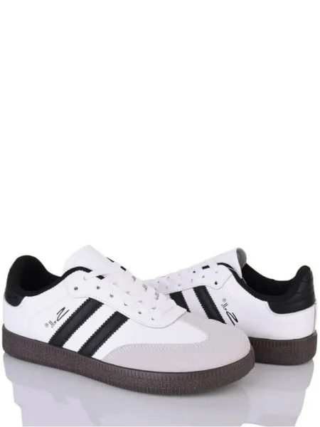 Шкіряні кеди Stilli LMN2410-25B Біло-чорний